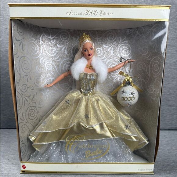 Rare Celebration 2000 Barbie Doll Special Edition 28269 Mattel Blonde Blue Eye - Picture 1 of 6
